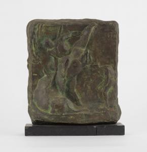  Manolo - Basso Rilievo con tauromachia - Timbro della fonderia Bechini - Spagna Fine XIX secolo
